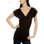 V neck with Tie Cotton top