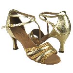 Gold shoes